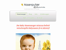 Tablet Screenshot of nasensauger-arianna.ch